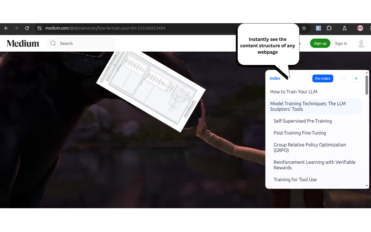 Content Structure View